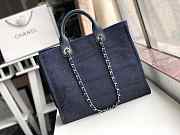 Chanel Large Shopping Bag Denim Deauville - 3