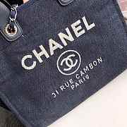 Chanel Large Shopping Bag Denim Deauville - 5