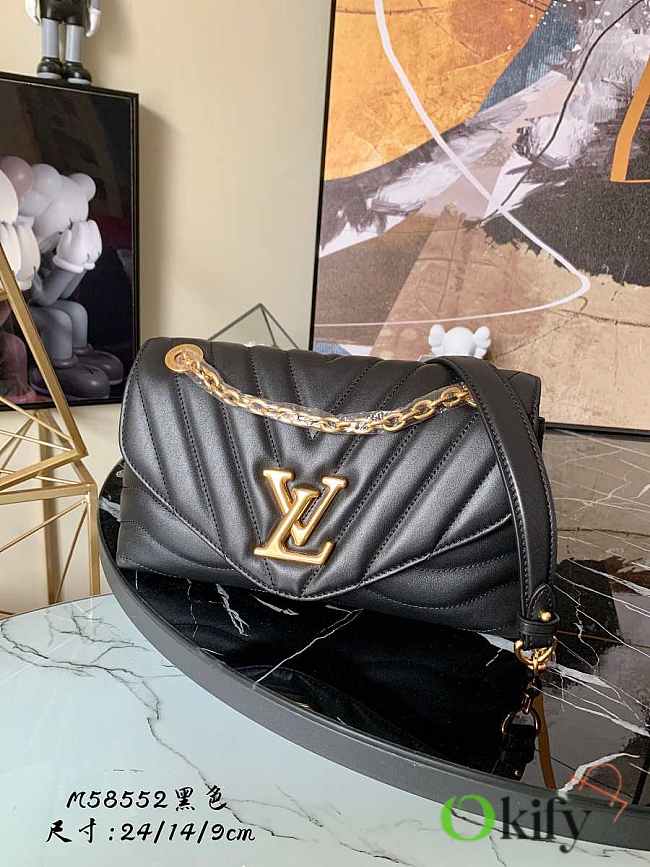 Louis Vuitton New Wave Chain Bag 24 Black M58552 - 1