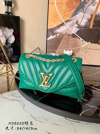 Louis Vuitton New Wave Chain Bag 24 Green M58552