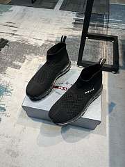 Prada Men Sneaker Black 9866 - 4