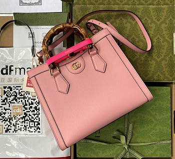 Gucci Diana small 27 tote pink bag 9876