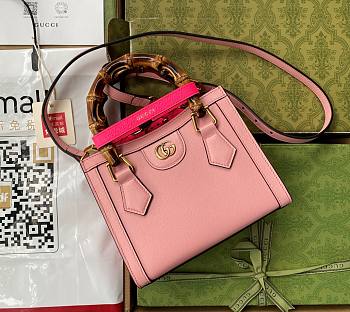Gucci Diana mini 20 tote pink bag 9878