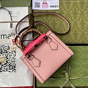 Gucci Diana mini 20 tote pink bag 9878 - 2