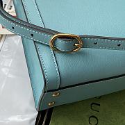 Gucci Diana small 27 tote blue turquoise bag 9881 - 6