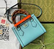 Gucci Diana mini 20 tote blue turquoise bag 9882 - 1