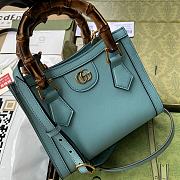 Gucci Diana mini 20 tote blue turquoise bag 9882 - 5