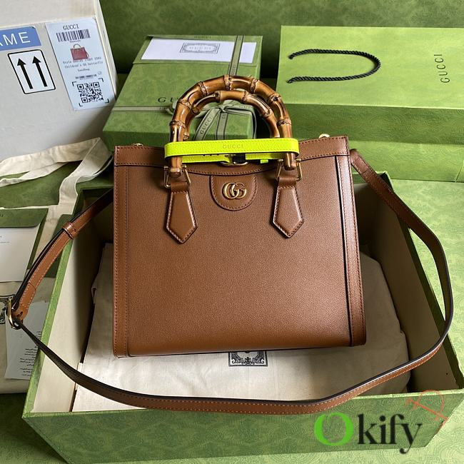 Gucci Diana small 27 tote brown bag 9883 - 1