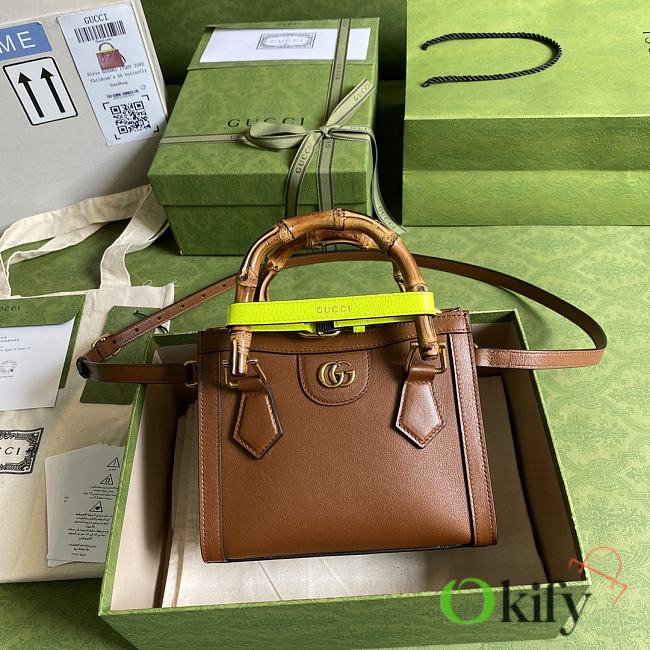Gucci Diana mini 20 tote brown bag 9884 - 1