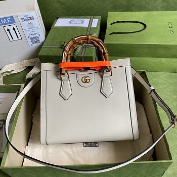 Gucci Diana small 27 tote white bag 9886
