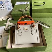 Gucci Diana mini 20 tote white bag 9887 - 1