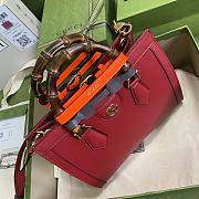 Gucci Diana small 27 tote red bag 9888 - 3