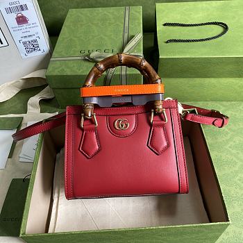 Gucci Diana mini 20 tote red bag 9889