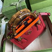 Gucci Diana mini 20 tote red bag 9889 - 2
