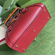 Gucci Diana mini 20 tote red bag 9889 - 3
