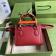 Gucci Diana mini 20 tote red bag 9889 - 4