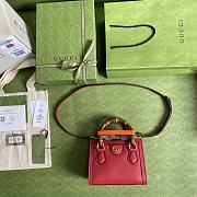 Gucci Diana mini 20 tote red bag 9889 - 6