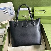 Gucci shopping bag 28 Black leather - 6