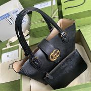 Gucci shopping bag 28 Black leather - 3