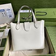Gucci shopping bag 28 white leather - 4