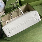 Gucci shopping bag 28 white leather - 3