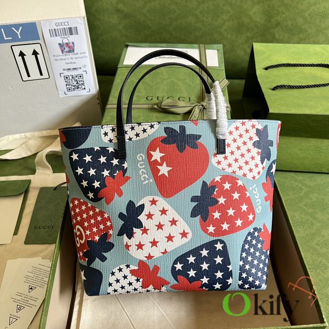 Gucci shopping bag 21 strawberry - 1