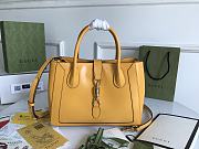 Gucci Jackie 1961 handle bag 30 yellow leather  - 1