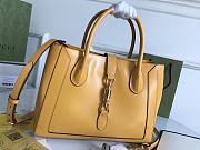 Gucci Jackie 1961 handle bag 30 yellow leather  - 2
