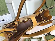 Gucci Jackie 1961 handle bag 30 yellow leather  - 4
