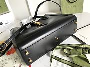 Gucci Jackie 1961 handle bag 30 black leather - 4