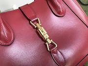 Gucci Jackie 1961 handle bag 30 wine red leather - 6