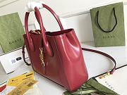 Gucci Jackie 1961 handle bag 30 wine red leather - 5