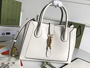 Gucci Jackie 1961 handle bag 30 white leather - 3