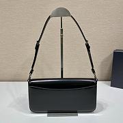 Prada Femme Bag 26 Black Brushed Leather 1BD323 - 6