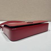 Prada Femme Bag 26 Red Brushed Leather 1BD323 - 2