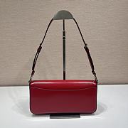 Prada Femme Bag 26 Red Brushed Leather 1BD323 - 6