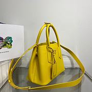 Prada Double Mini Bag Yellow Saffiano 1BG443 - 6