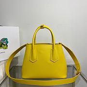 Prada Double Mini Bag Yellow Saffiano 1BG443 - 4