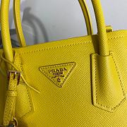 Prada Double Mini Bag Yellow Saffiano 1BG443 - 2