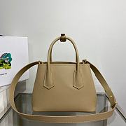 Prada Double Mini Bag Beige Saffiano 1BG443 - 6