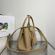 Prada Double Mini Bag Beige Saffiano 1BG443 - 4