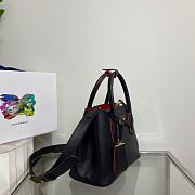 Prada Double Mini Bag Black Saffiano 1BG443 - 6