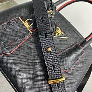 Prada Double Mini Bag Black Saffiano 1BG443 - 5
