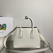 Prada Double Mini Bag White Saffiano 1BG443 - 6