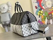 Louis Vuitton KEEPALL 55 Monogram Canvas Black&White - 5