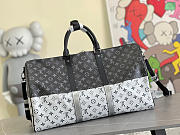 Louis Vuitton KEEPALL 55 Monogram Canvas Black&White - 4