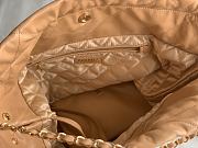 CC 22 Large Handbag Brown Shiny Calfskin - 3