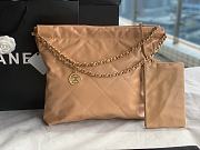 CC 22 Medium Handbag Brown Shiny Calfskin - 6