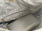 CC 22 Large Handbag Gray Shiny Calfskin - 4