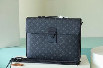 Louis Vuitton S-lock Shoulder Bag 39 Gray Monogram